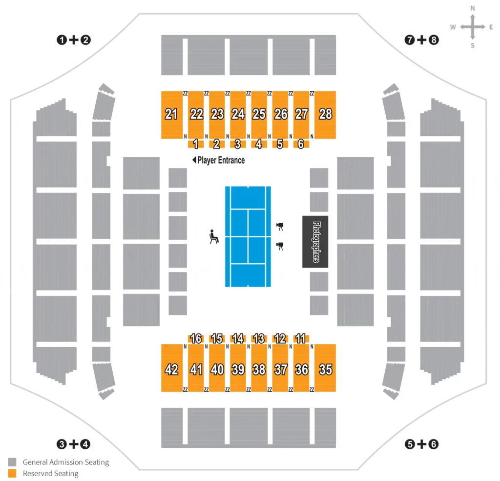 約翰凱恩球場 約翰凱恩球場 john cain arena AO seating map
